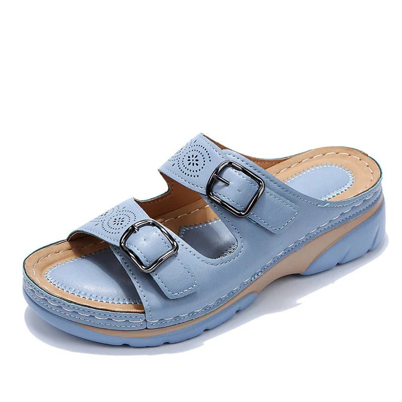 Paoletta | Double Buckle Comfort Slide