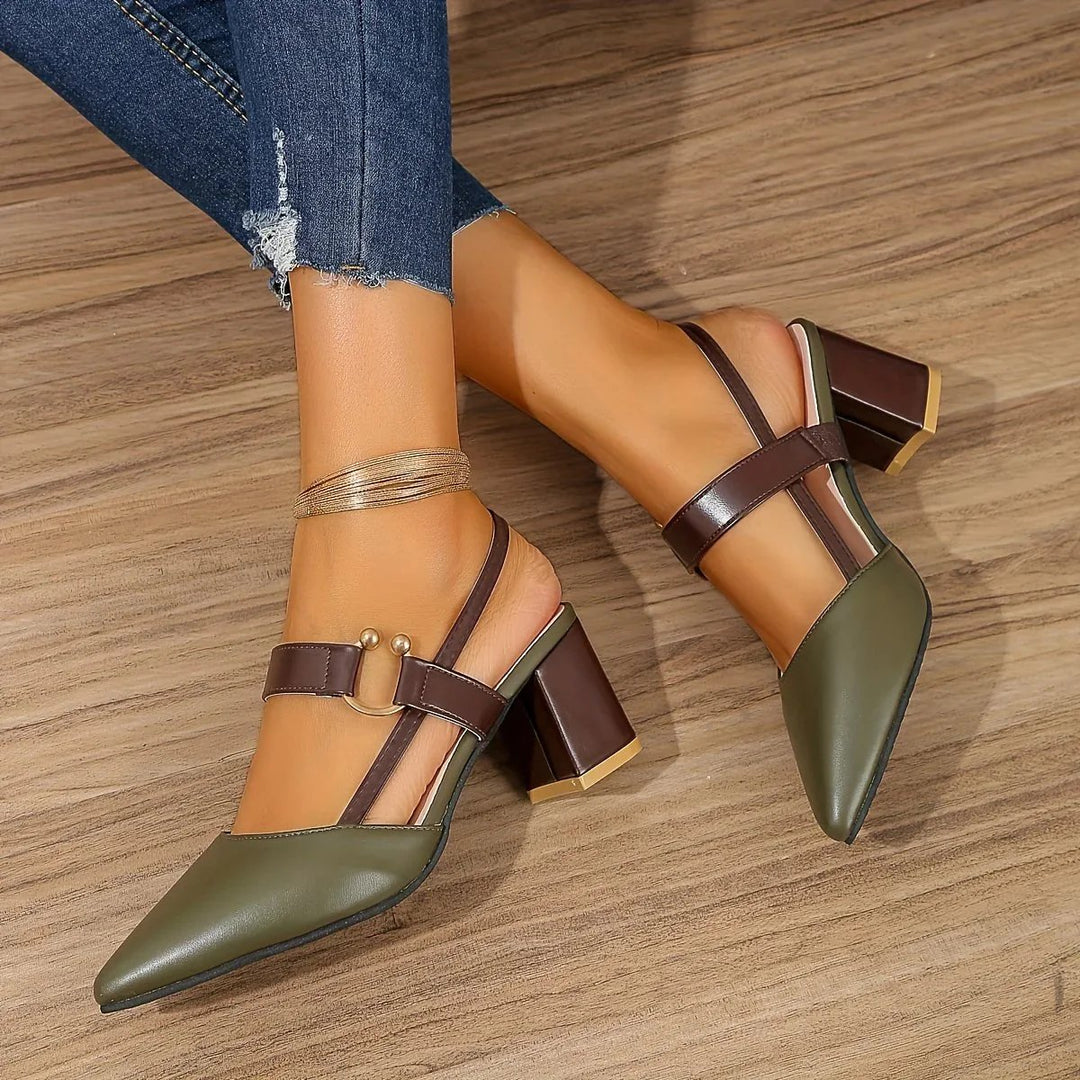 Federica | Ankle-Strap Chunky Heel Sandals