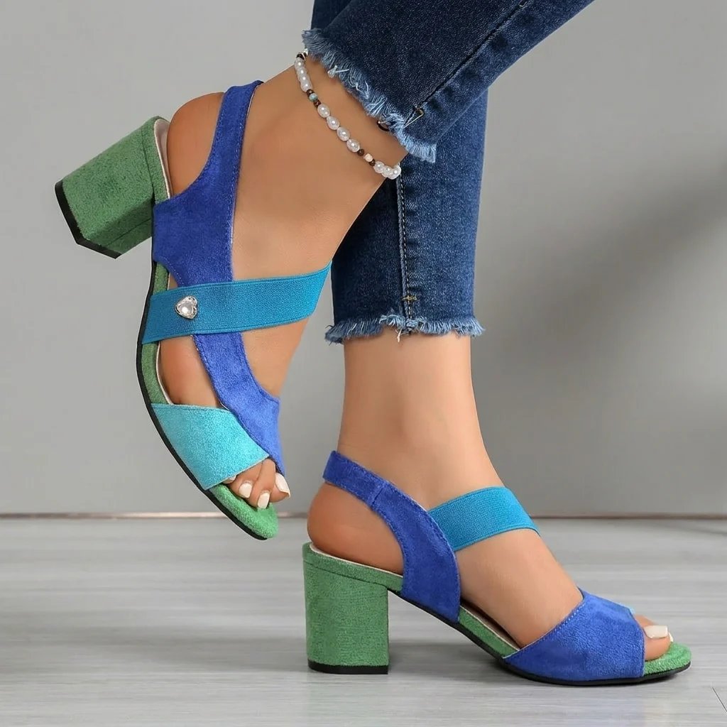 Bellina | Color Block Comfort Heel