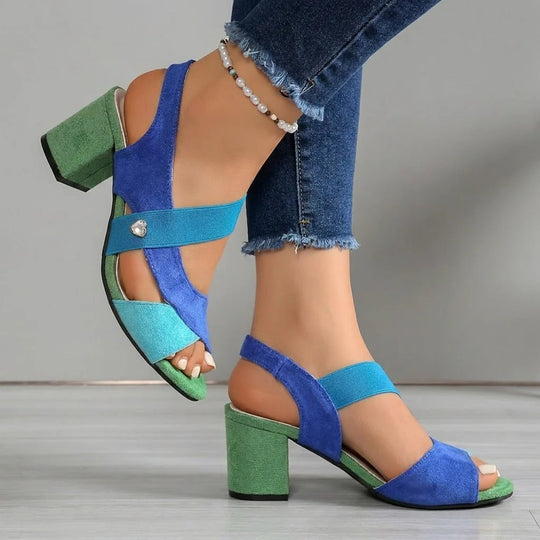 Bellina | Color Block Comfort Heel