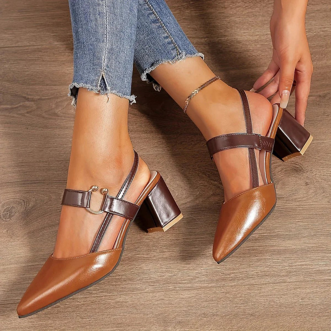 Federica | Ankle-Strap Chunky Heel Sandals