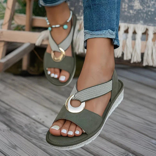 Isabella™ | | Cushioned Wedge Summer Sandals