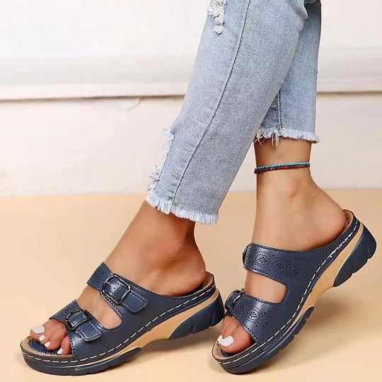 Paoletta | Double Buckle Comfort Slide