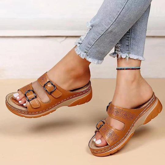 Paoletta | Double Buckle Comfort Slide