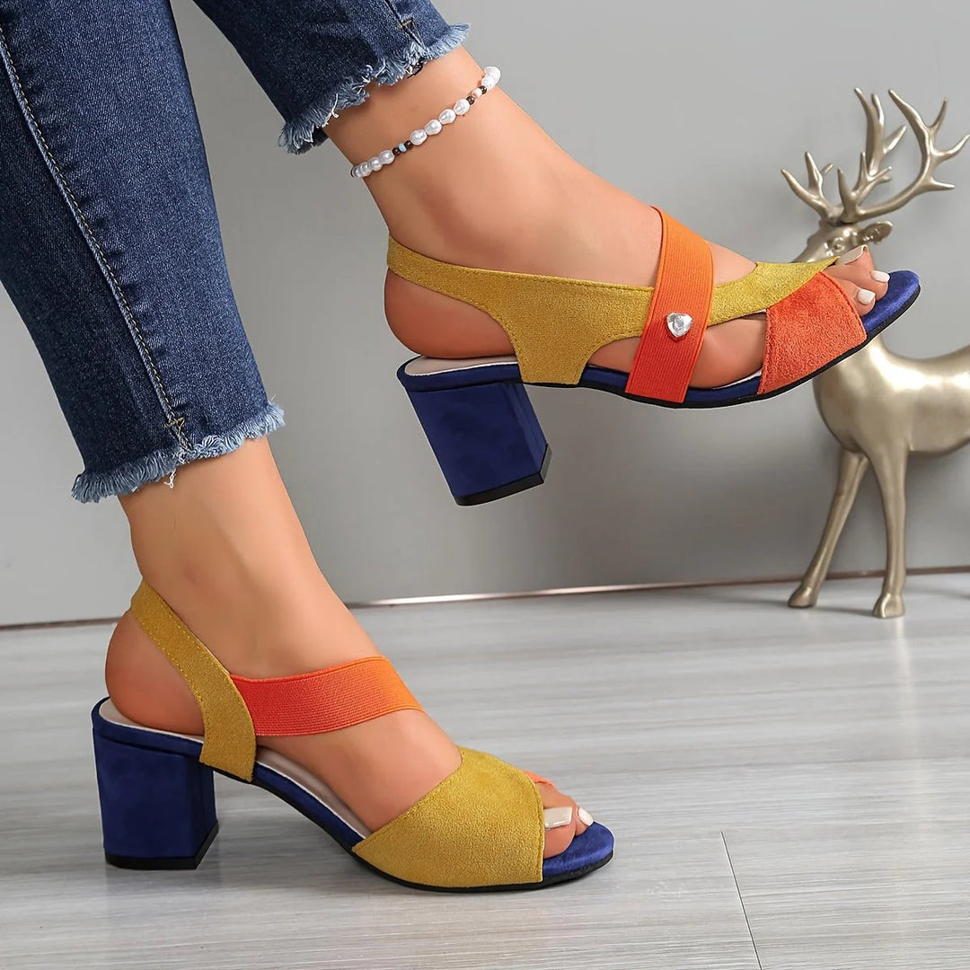 Bellina | Color Block Comfort Heel