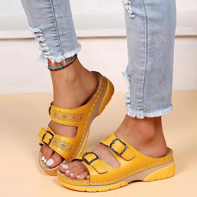 Paoletta | Double Buckle Comfort Slide